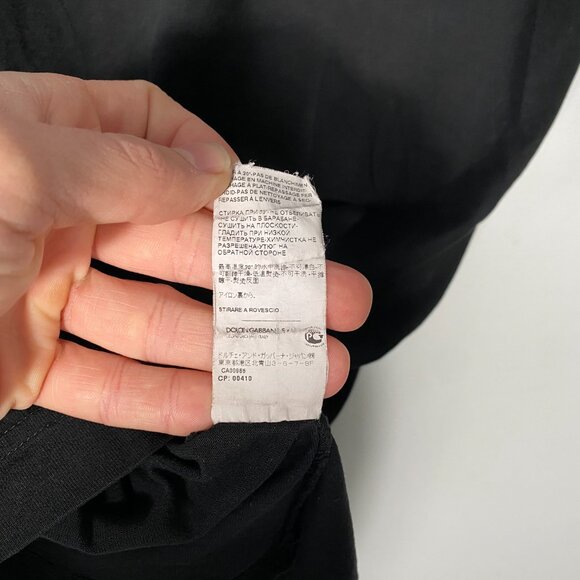 Dolce & Gabbana Saint Mary Elegant Baroque Tee Black mens size 46 / Small - Picture 7 of 7